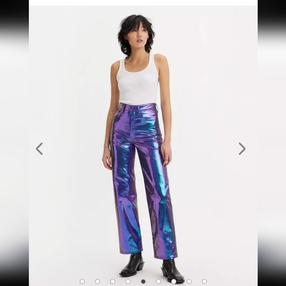 Levi's Iridescent Purple Straight Leg Pants